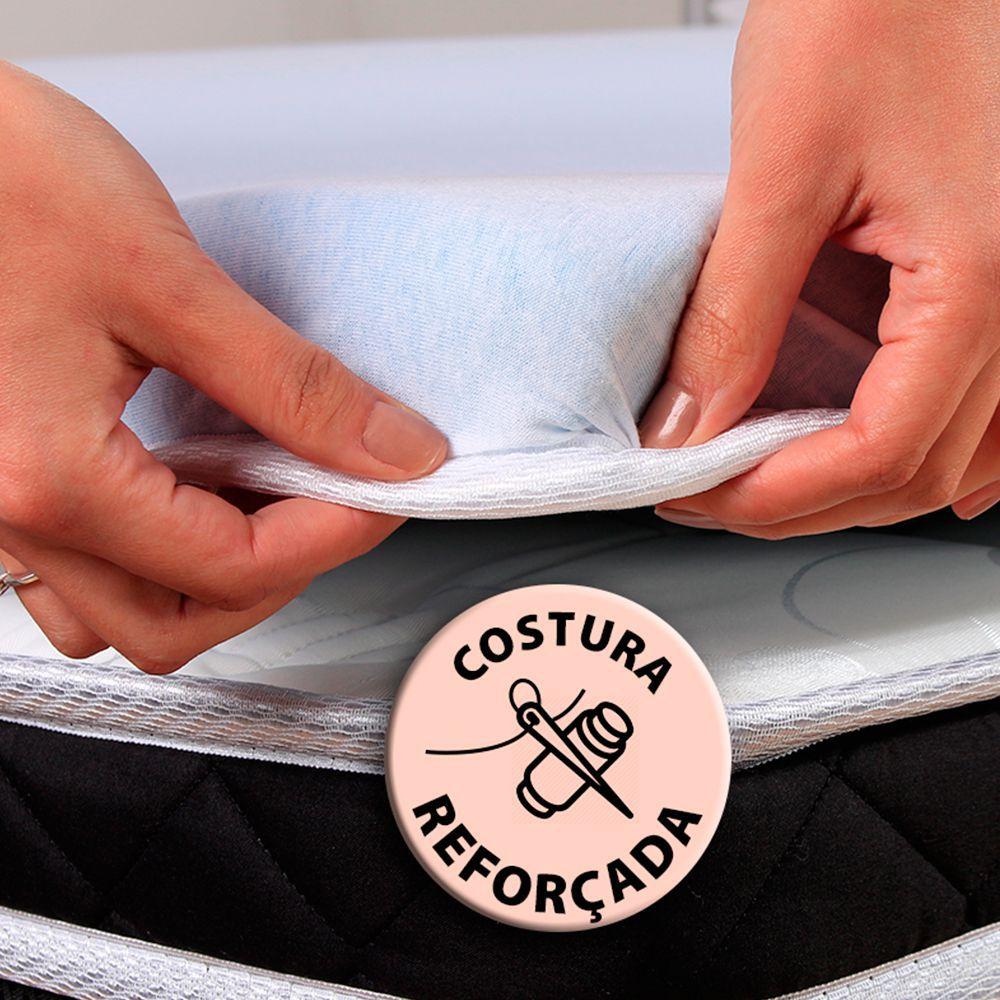 Pillow Top Queen Espuma Da Nasa Viscoelástico Extra Conforto Maciez 4cm