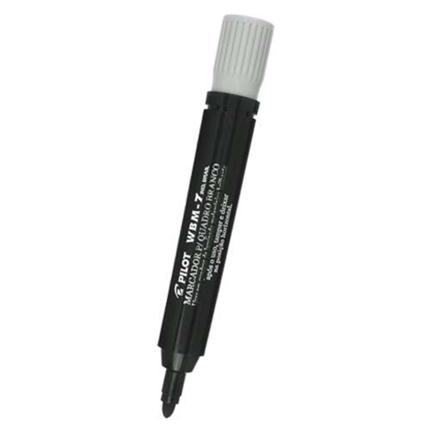 Pincel Marcador para Quadro Branco WBM-7 na cor Preto Pilot - Quadro Branco  / Lousa Branca - Magazine Luiza