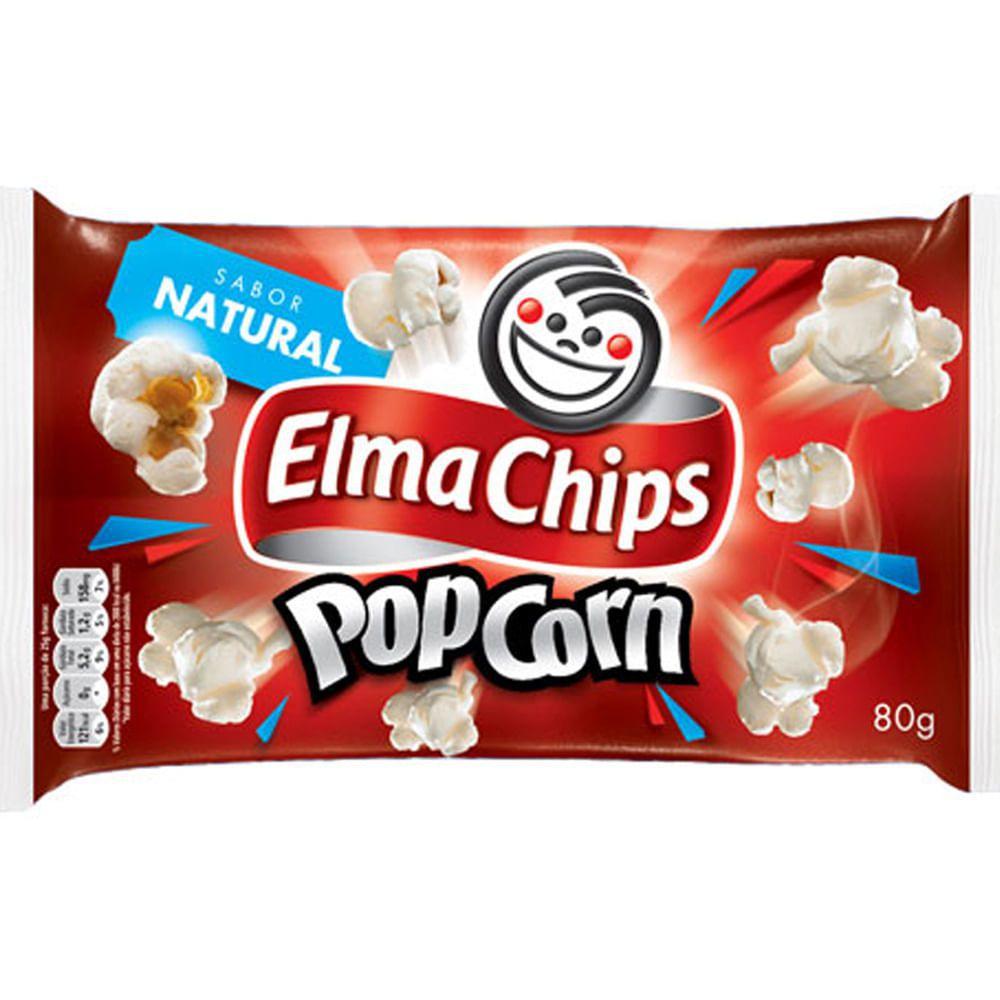 Pipoca de Microondas Popcorn Natural 80g Elma Chips Alimentos