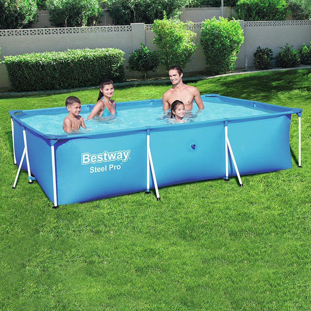 Piscina Estrutural 3.300 Litros Splash Com Bomba Filtrante e Capa ...