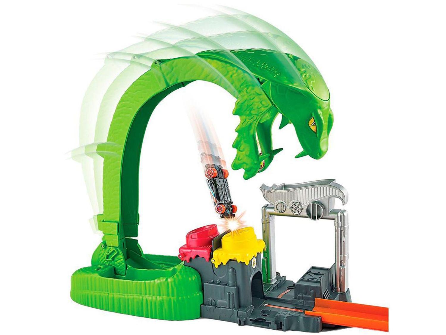 Pista Hot Wheels City Ataque Tóxico Da Serpente - Mattel - Pistas ...