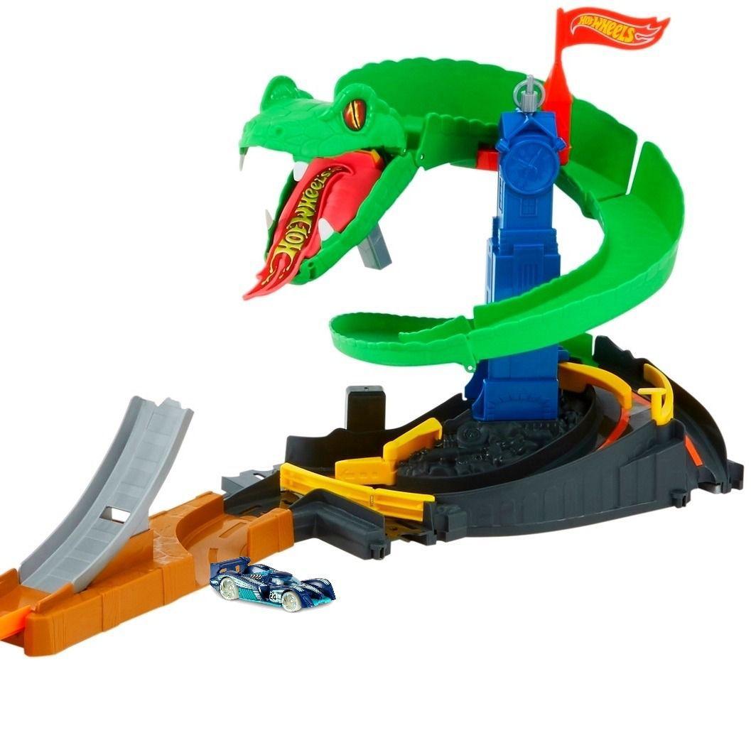 Pista Hot Wheels Conjunto Ataque De Cobra City Mattel Pistas