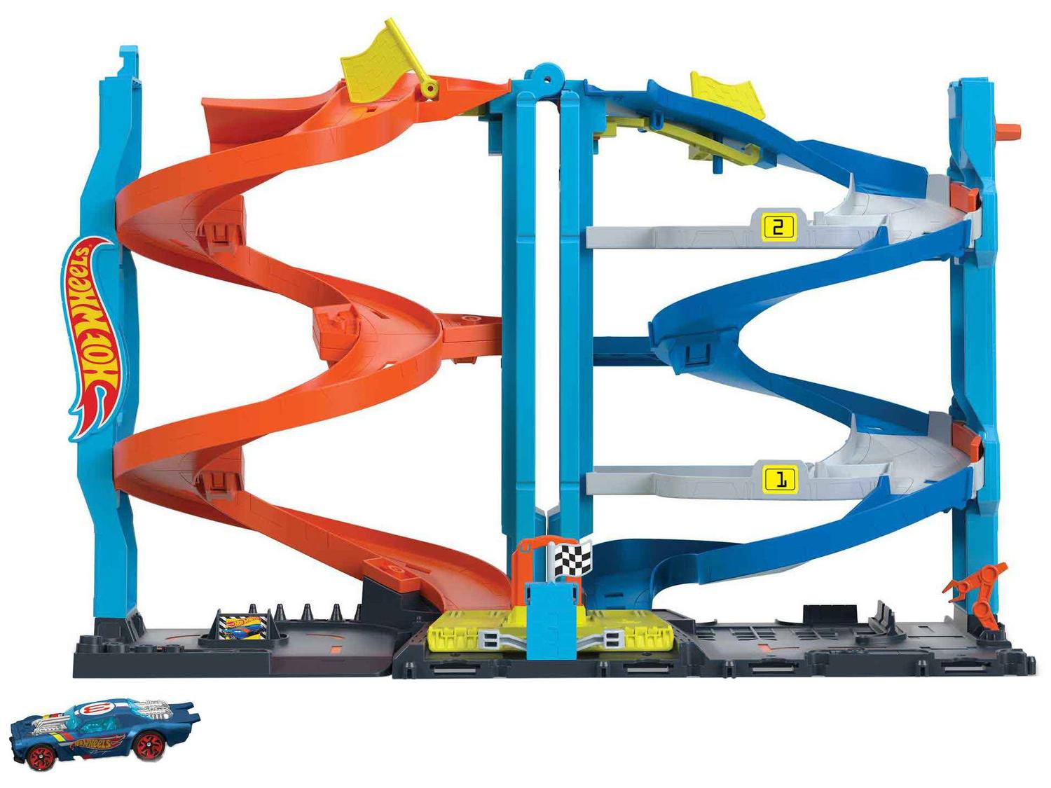 Pista Hot Wheels Torre de Corridas com Altura