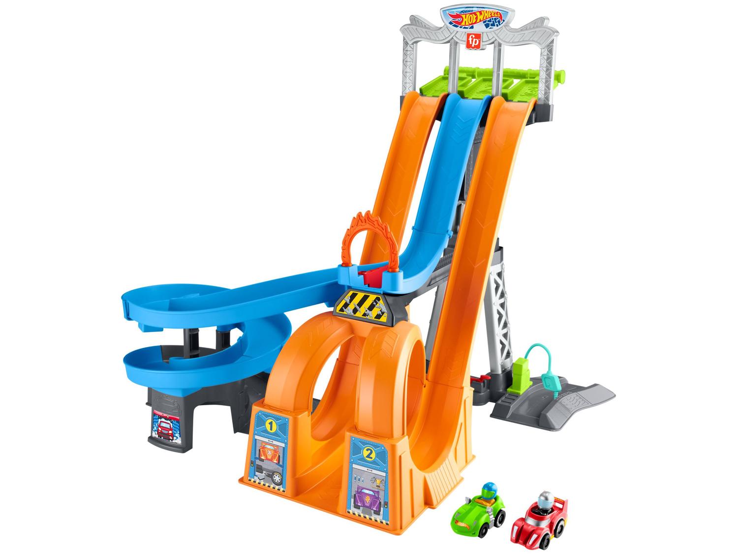 Brinquedo Pista Grande Hot Wheels Espiral De Batidas - Loop Triplo