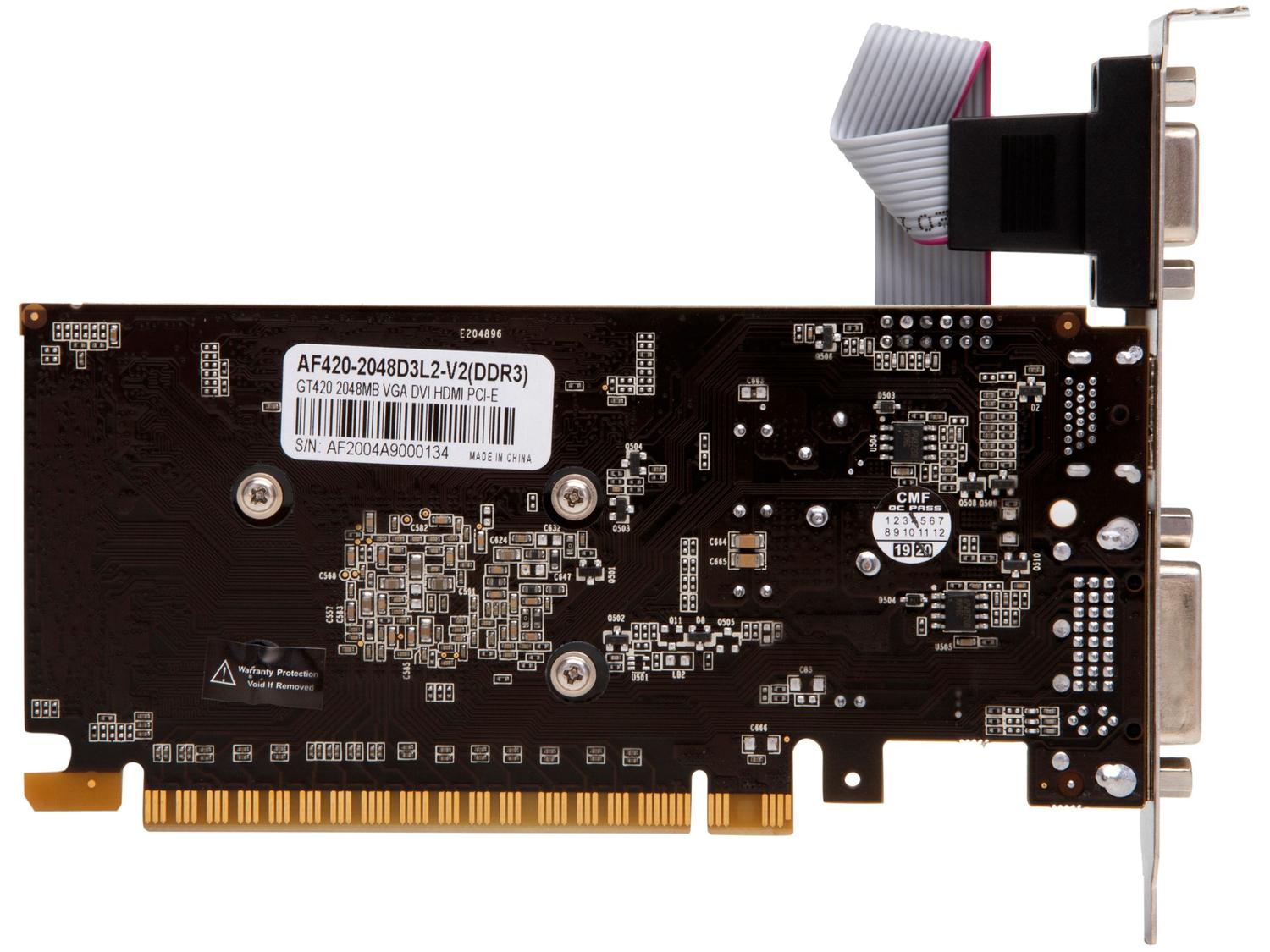 Placa de Vídeo Afox Geforce GT420 2GB DDR3