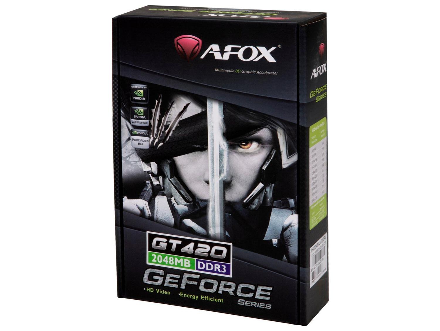 Placa de Vídeo Afox Geforce GT420 2GB DDR3