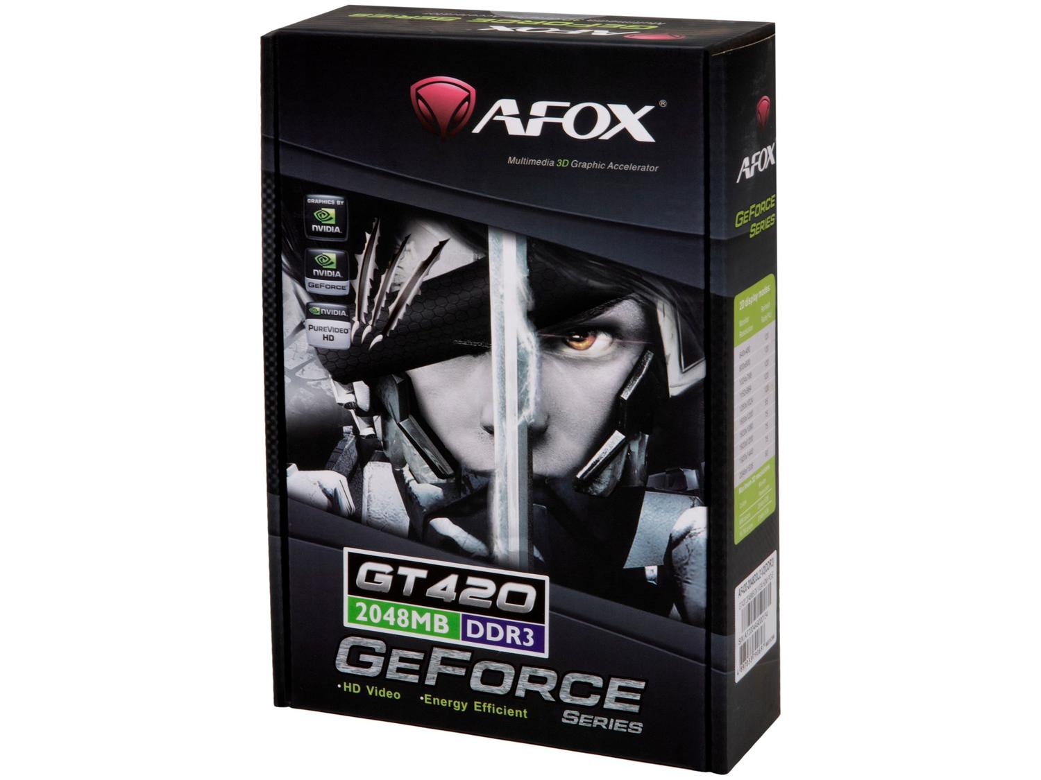 Placa de Vídeo Afox Geforce GT420 2GB DDR3