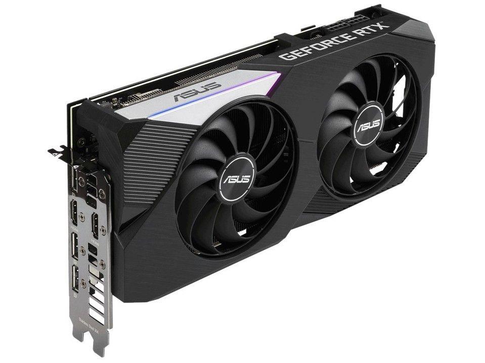 ASUS GeForce RTX 3070 OC 8GB LHR版 Placa de Vídeo Asus GeForce RTX 3070 8GB GDDR6 256 bits OC Edition