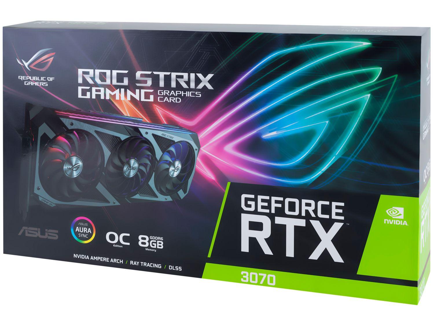 Placa de Vídeo Asus NVIDIA GeForce RTX 3070 | Shopping Smiles