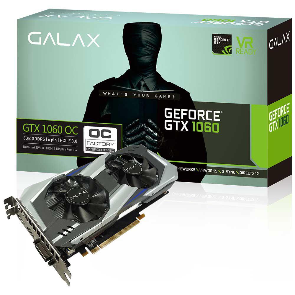 【セール 登場から人気沸騰】 Placa PCI GDDR5 3GB OC 1060 GTX GeForce Galax Video de グラフィックボード・グラボ・ビデオカード