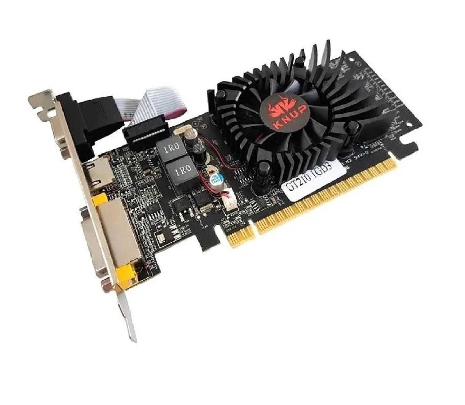 Placa De Video Nvidia Geforce 64Bits Gt-210 Knup - Placa de Vídeo ...