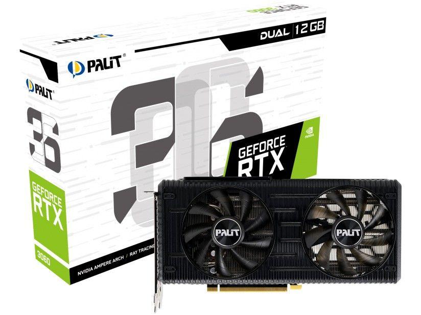 Placa de Vídeo Palit GeForce RTX 3060 12GB
