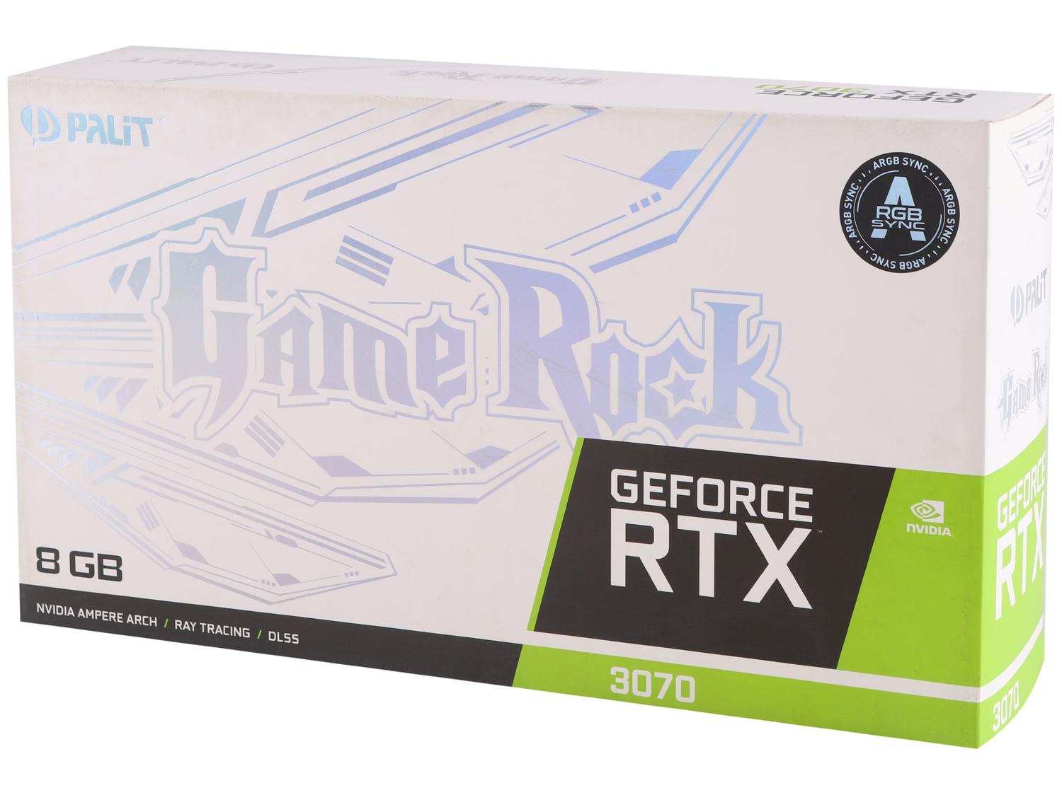 Placa de Vídeo Palit GeForce RTX 3070 8GB GDDR6 256 bits GameRock