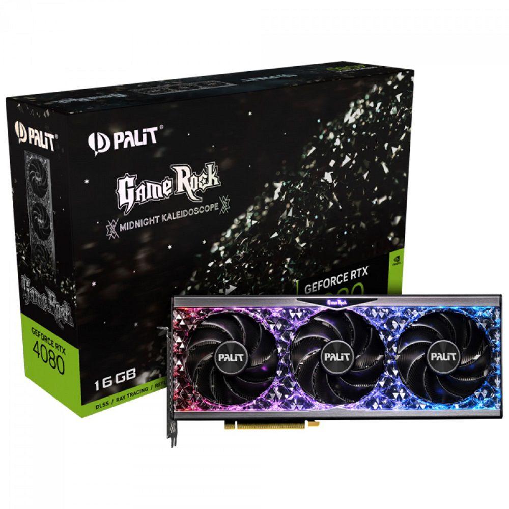 Placa de Vídeo Palit GeForce RTX 4080 GamerRock 16GB GDDR6X Placa de Vídeo Palit GeForce RTX 4080 GamerRock 16GB GDDR6X