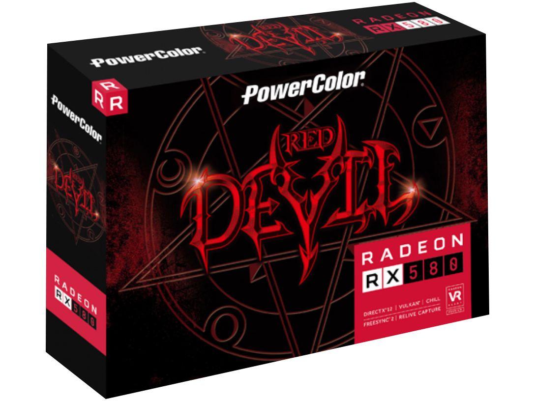 Placa De Vídeo Power Color RADEON RX580 Red Dragon 8G GDDR5