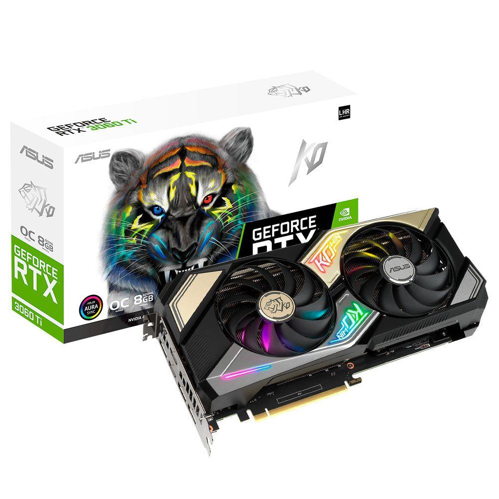 Placa de Vídeo RTX 3060 Ti KO V2 OC Gaming Asus NVIDIA