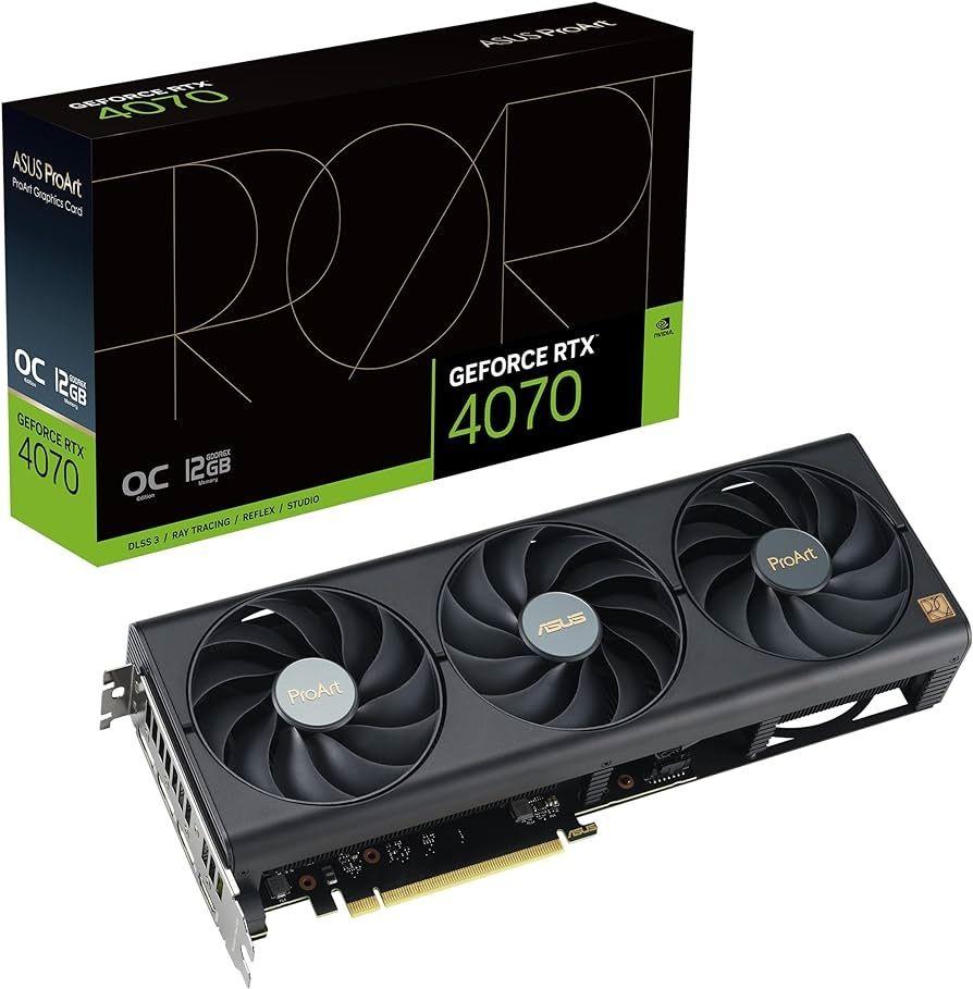 Placa de Vídeo RTX 4070 12GB Asus ProArt PROART-RTX4070-012G Placa de Vídeo RTX 4070 12GB Asus ProArt PROART-RTX4070-012G
