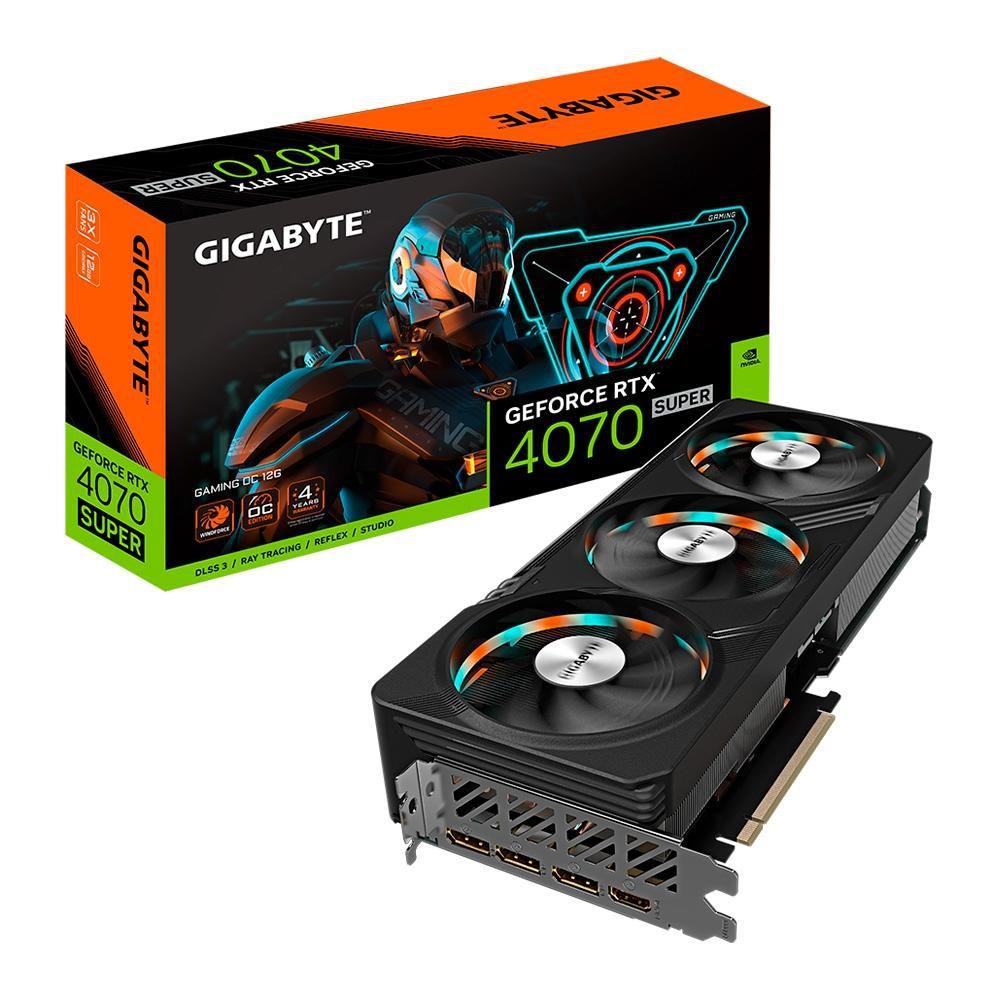 Placa de Vídeo RTX 4070 Super Gigabyte Gaming OC NVIDIA Placa de Vídeo RTX 4070 Super Gigabyte Gaming OC NVIDIA