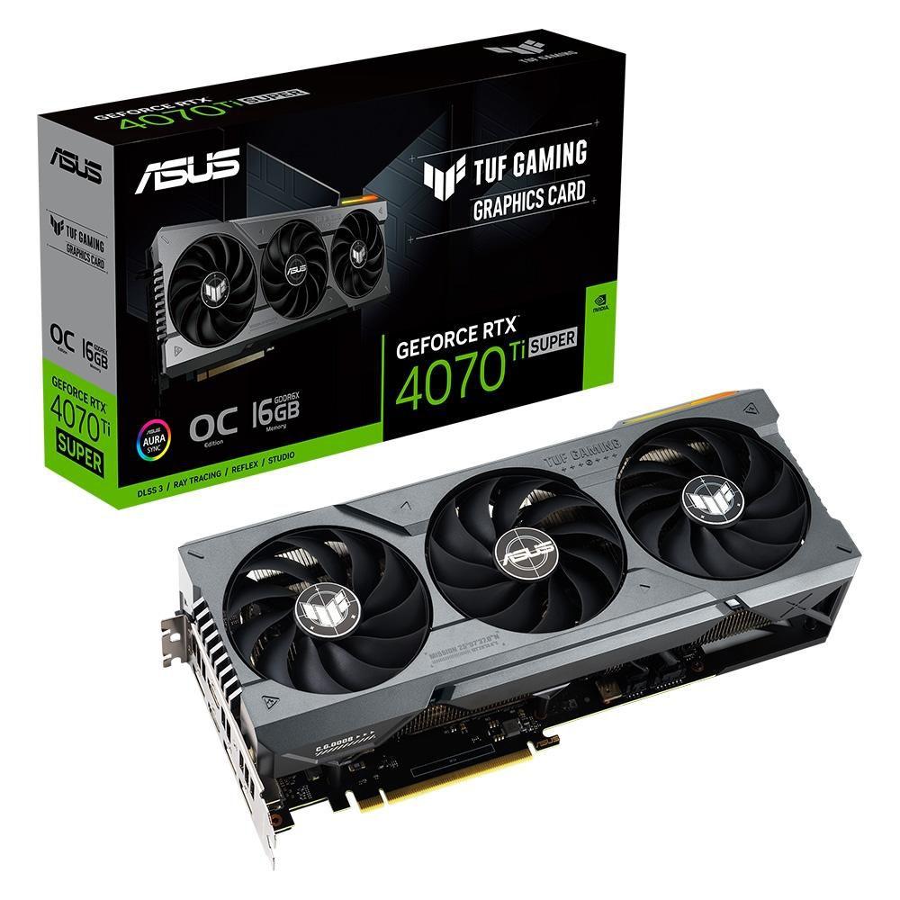 Placa de Vídeo RTX 4070 TI Super ASUS NVIDIA GeForce TUF 16G Placa de Vídeo RTX 4070 TI Super ASUS NVIDIA GeForce TUF 16G