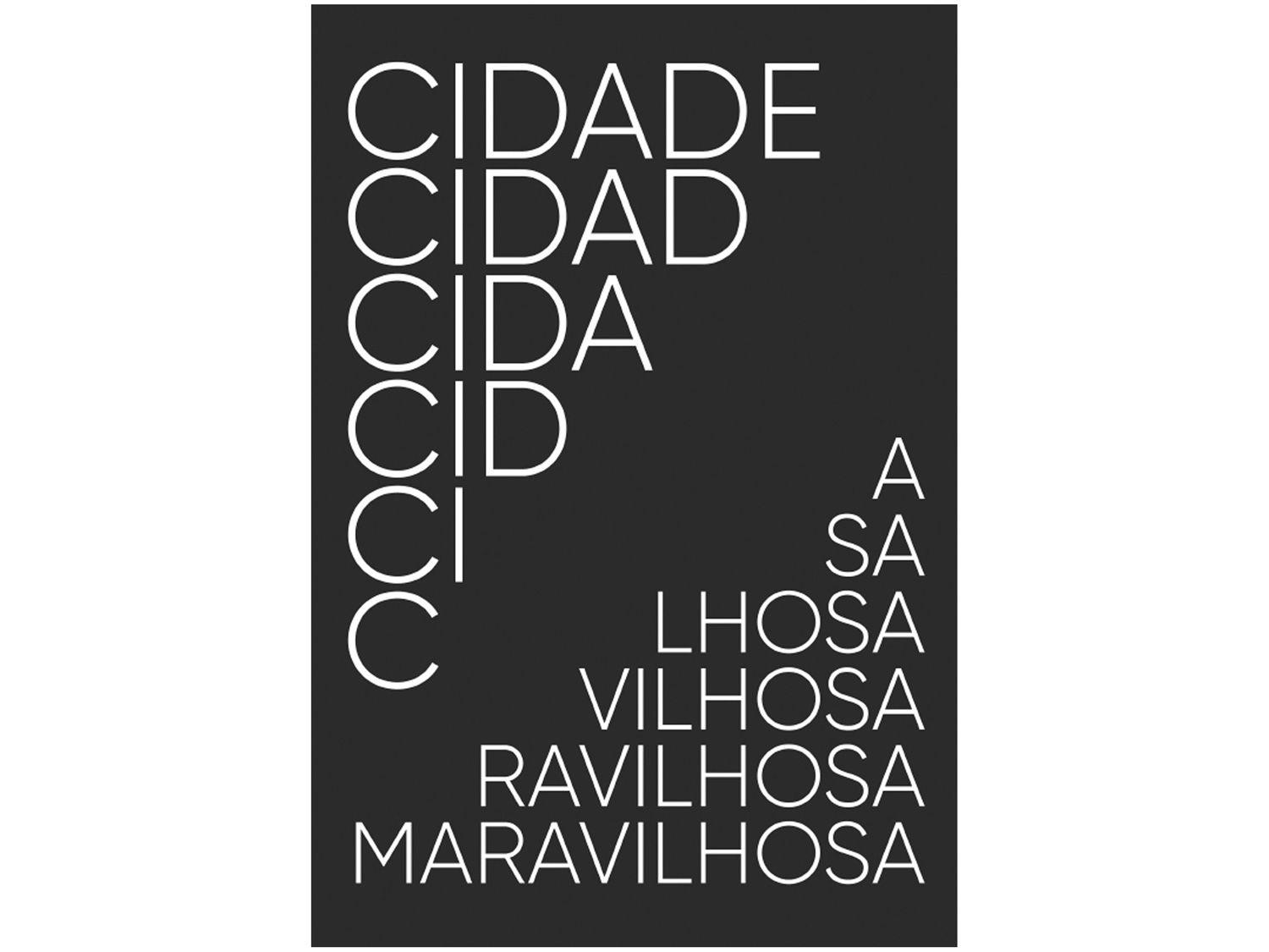 Placa Decorativa MDF Cidade Maravilhosa 20x29cm