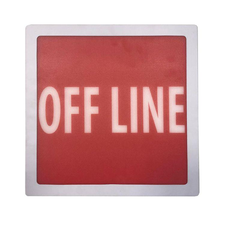 Placa Luminaria Decorativa Led Off Line Cor Vermelho 30x30x5 Mais Az Placa Decorativa Magazine Luiza