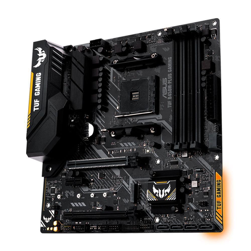 Placa Mãe Asus TUF B450MPLUS Gaming mATX AM4 DDR4 HDMI USB 3.1