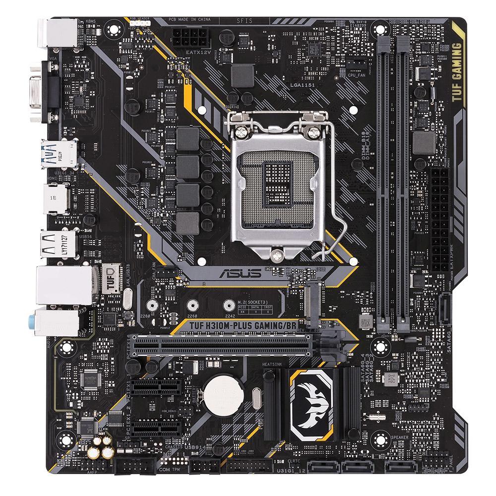 PlacaMãe Asus TUF H310M Plus Gaming/BR Intel LGA 1151 mATX DDR4