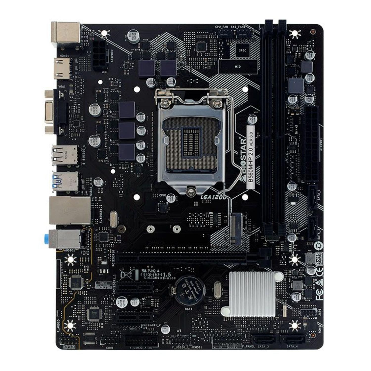 Placa Mae Biostar B560MX-E PRO, DDR4, Socket LGA1200, M-ATX