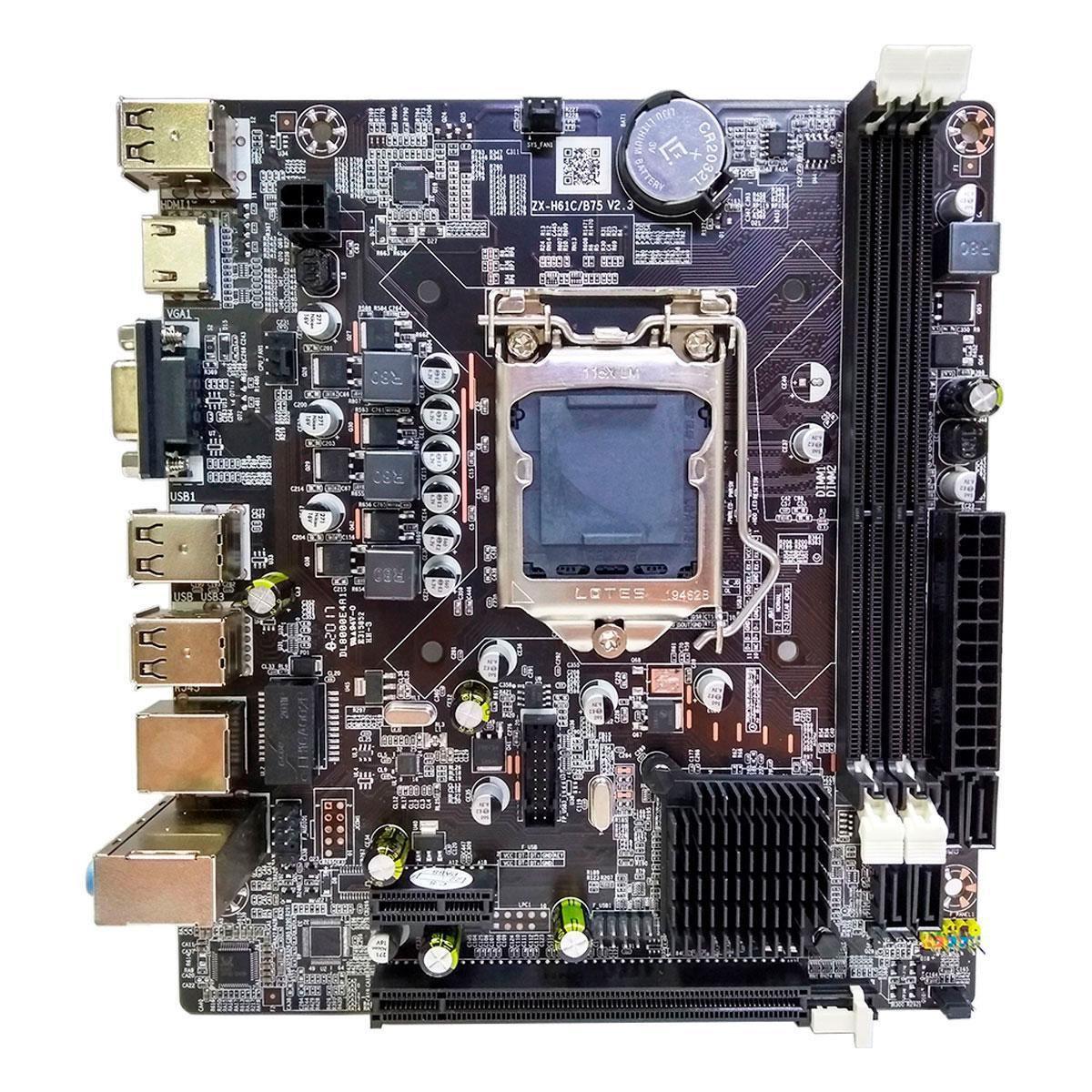 Placa Mãe Ght Zx-H61C V2.3 Intel 2º/3º Geração Ddr3 - Placa Mãe - Magazine Luiza Placa Mãe Ght Zx-H61C V2.3 Intel 2º/3º Geração Ddr3 - Placa Mãe - Magazine Luiza