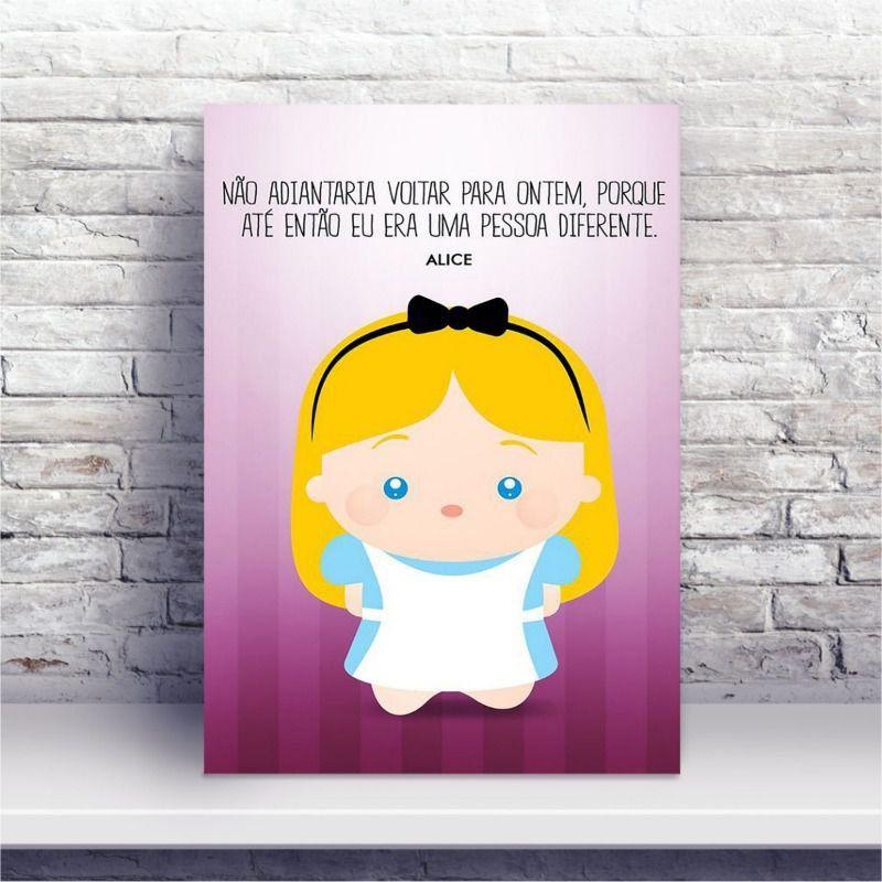 Placa Mdf Filme Desenho Alice No Pais Das Maravilhas Conspecto Placa Decorativa Magazine Luiza