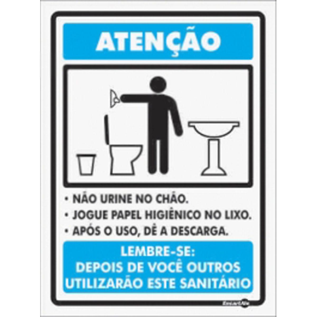 Placa de higiene não jogue lixo no chão - Trik