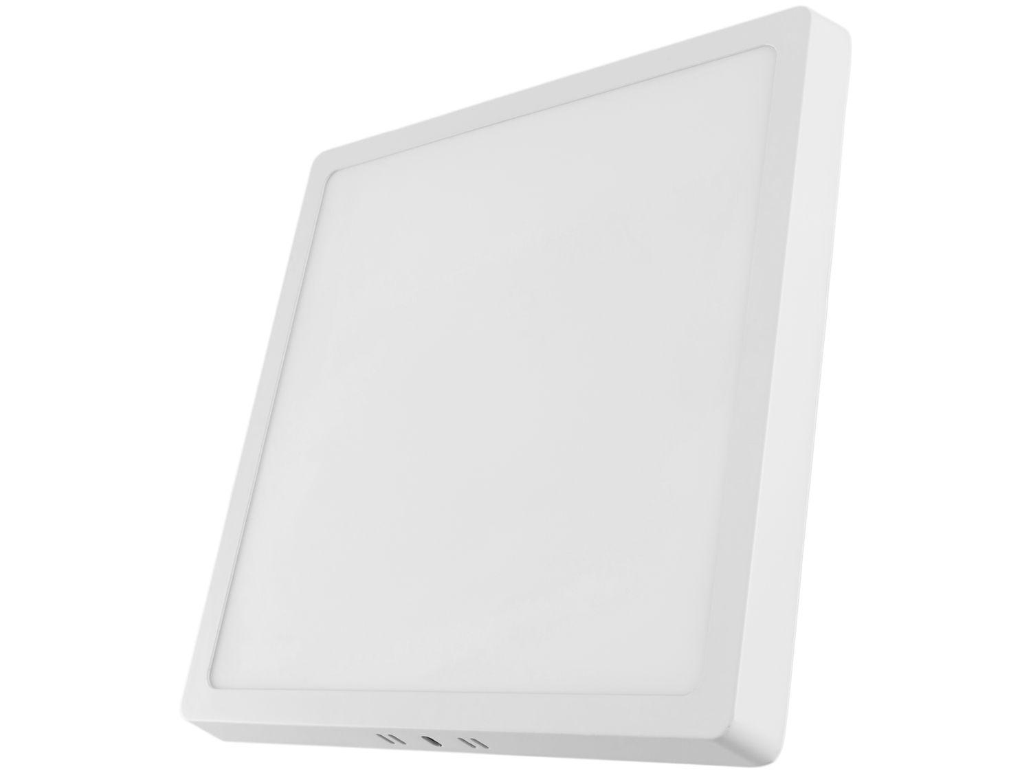 Plafon LED de Sobrepor Quadrado 24W Elgin Downlight Branco