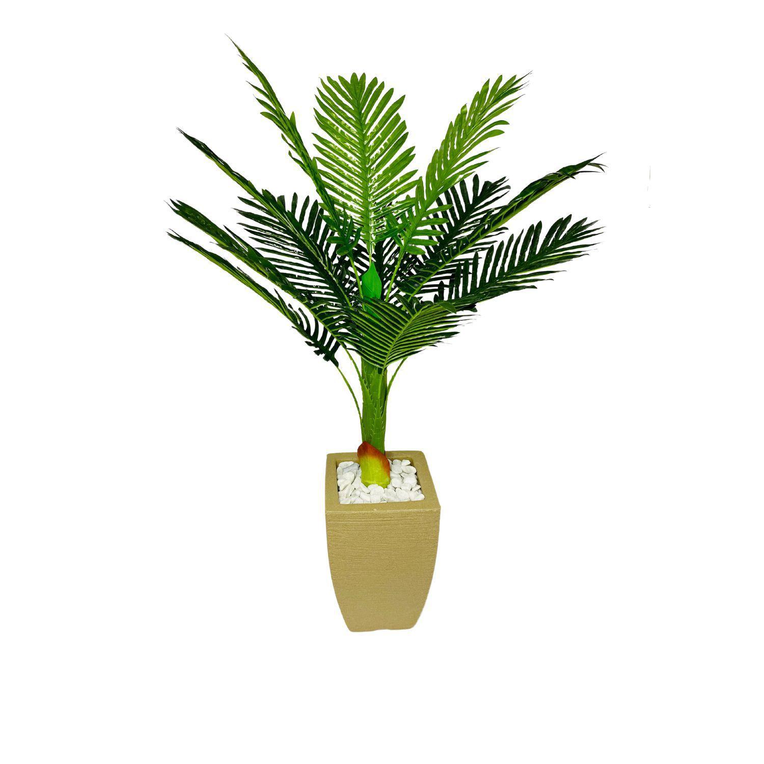 Planta Artificial Palmeira Com Vaso Em Polietileno Areia - Minha Casa + -  Flor e Planta Artificial - Magazine Luiza