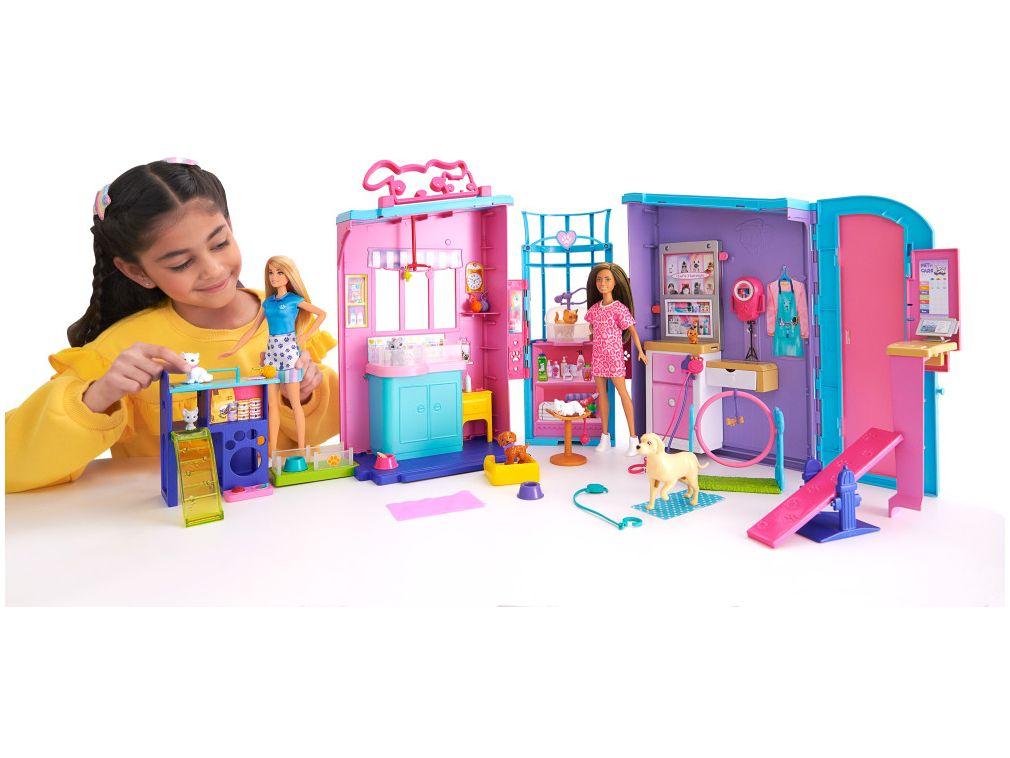 Playset Barbie Conjunto Babá de Animais de 