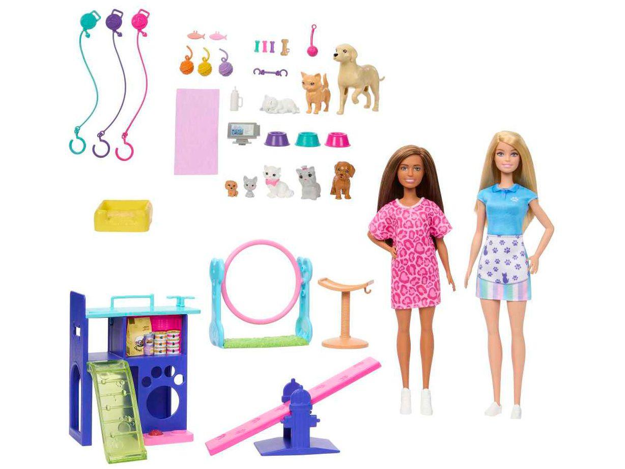 Playset Barbie Conjunto Babá de Animais de 