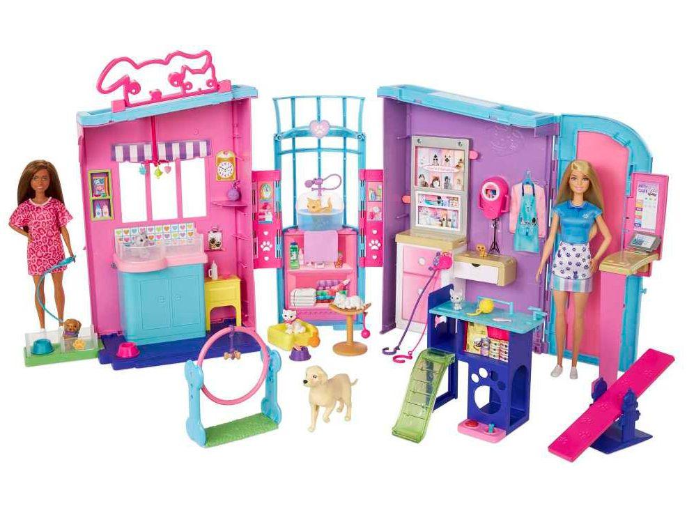 Playset Barbie Conjunto Babá de Animais de 