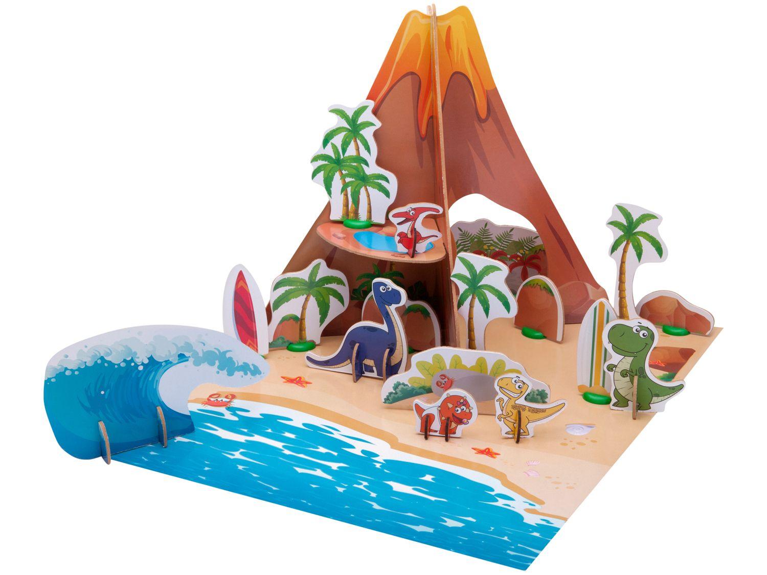 Playset Ilha dos Fofossauros Xalingo