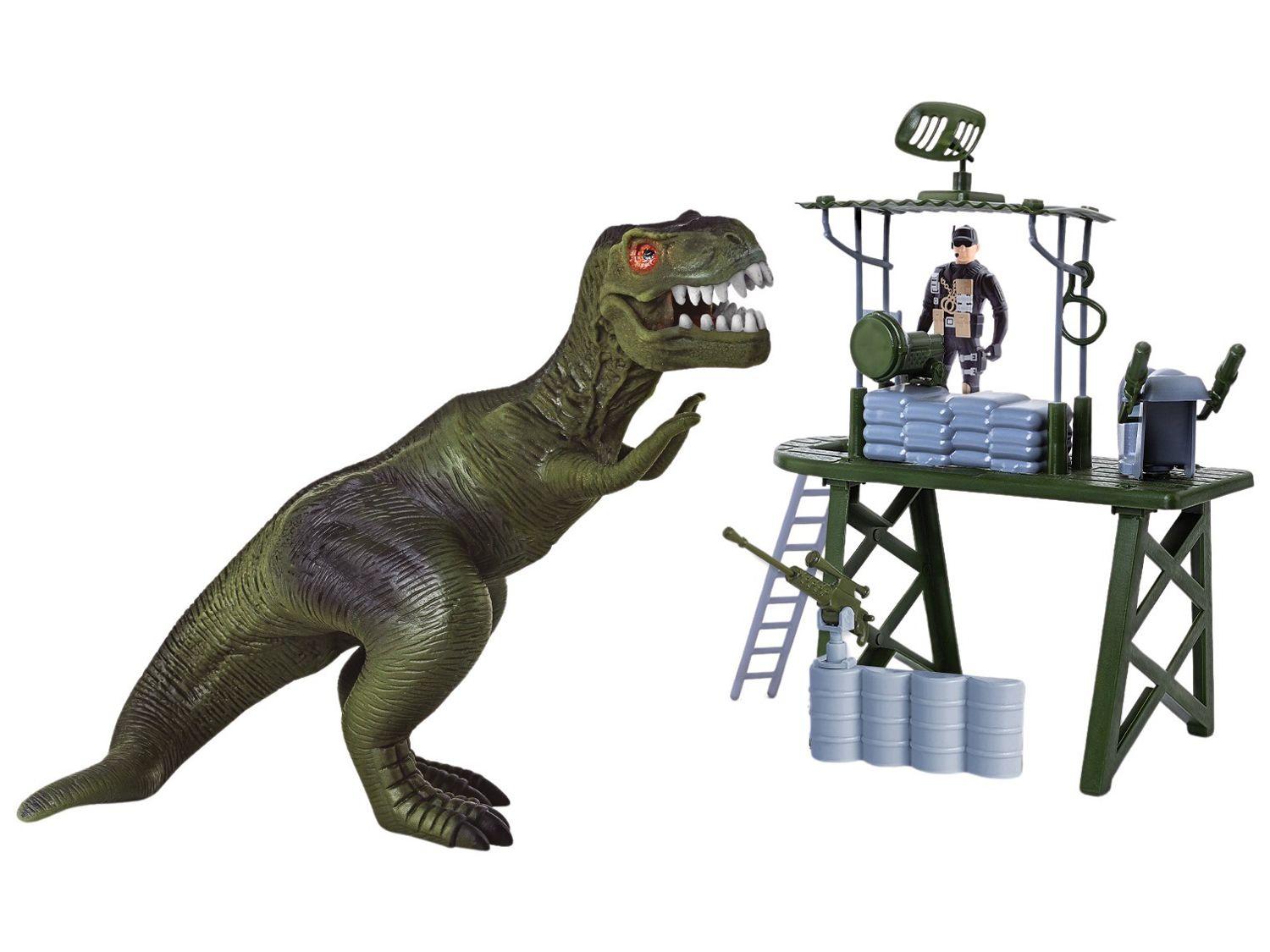 Playset Militar Dino Park Samba Toys 4 Peças
