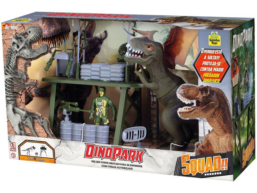 Playset Militar Dino Park Samba Toys 4 Peças