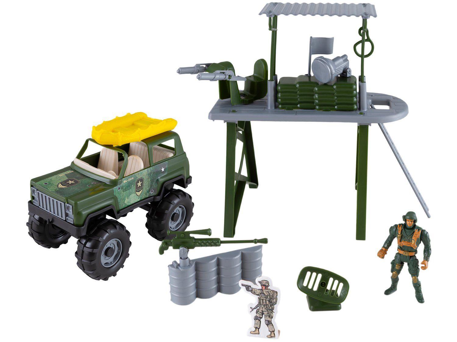 Playset Militar Force Warfare Samba Toys 4 Peças | Shopping