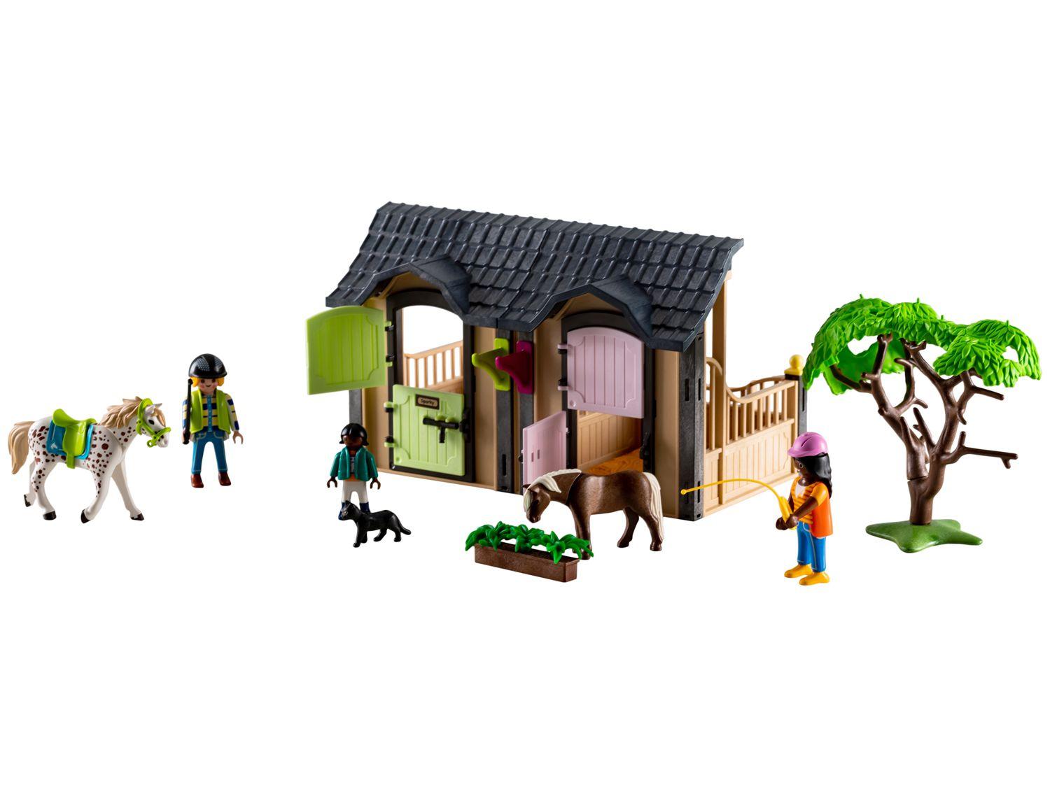 Playset Playmobil Fazenda dos Pôneis Aulas de