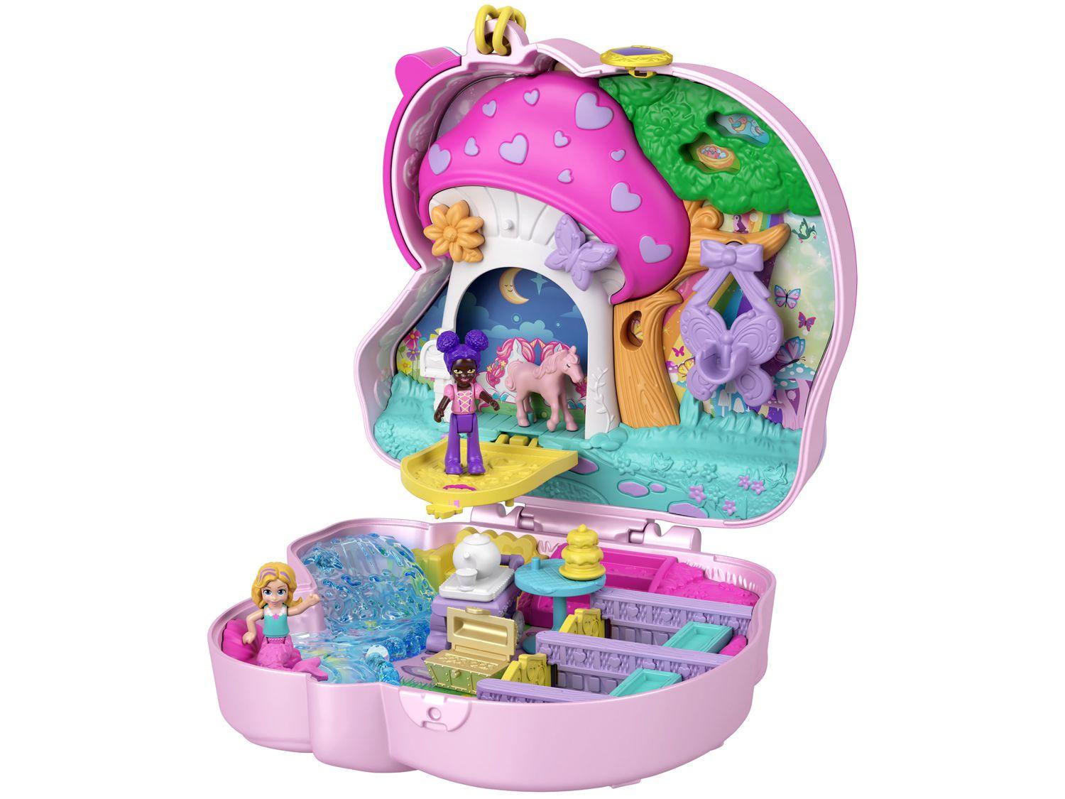 Polly Pocket Conjunto de Brinquedo Estojo Adventure World Festa do