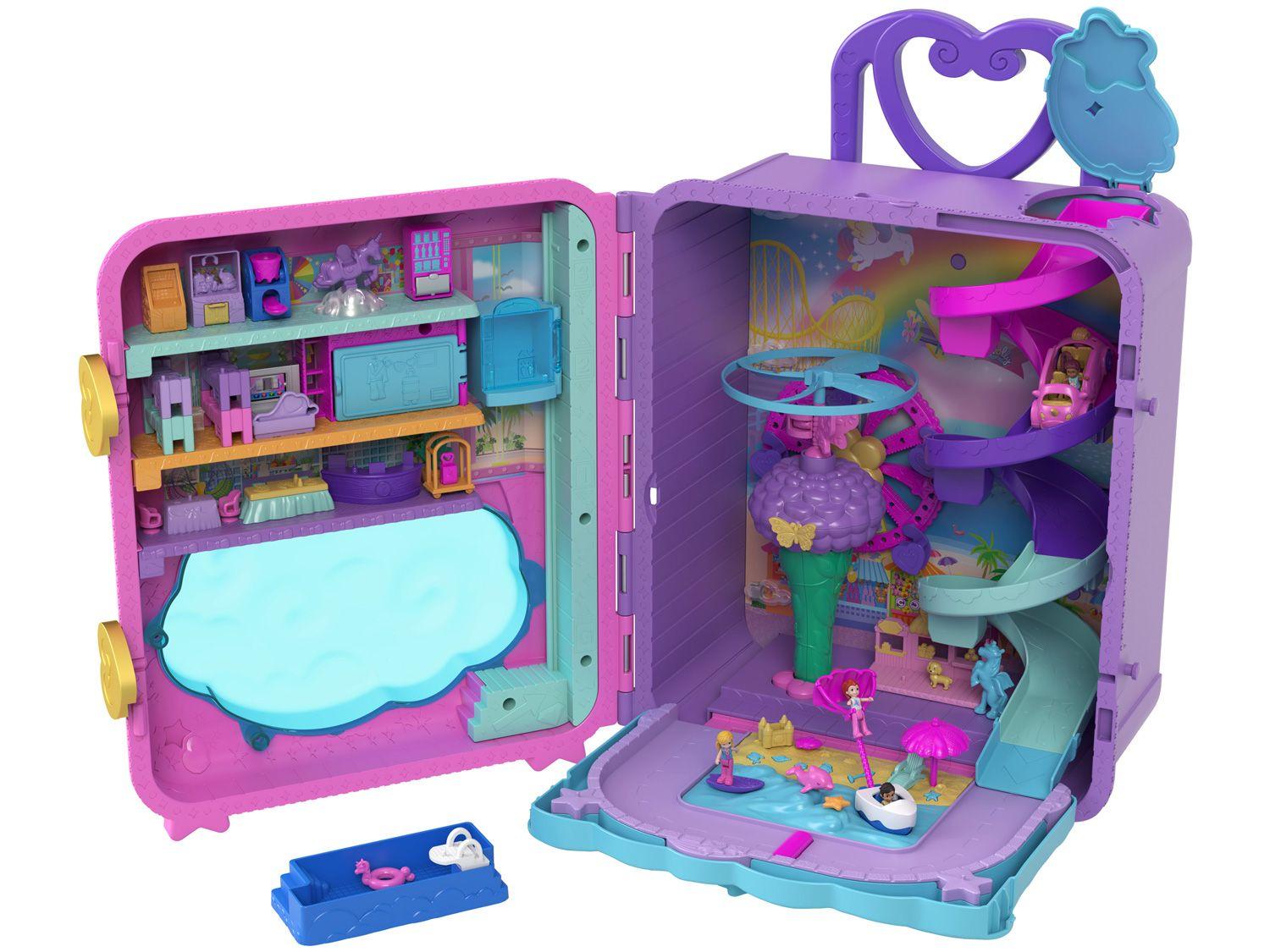 Playset Polly Pocket Pollyville Resort Roll Away