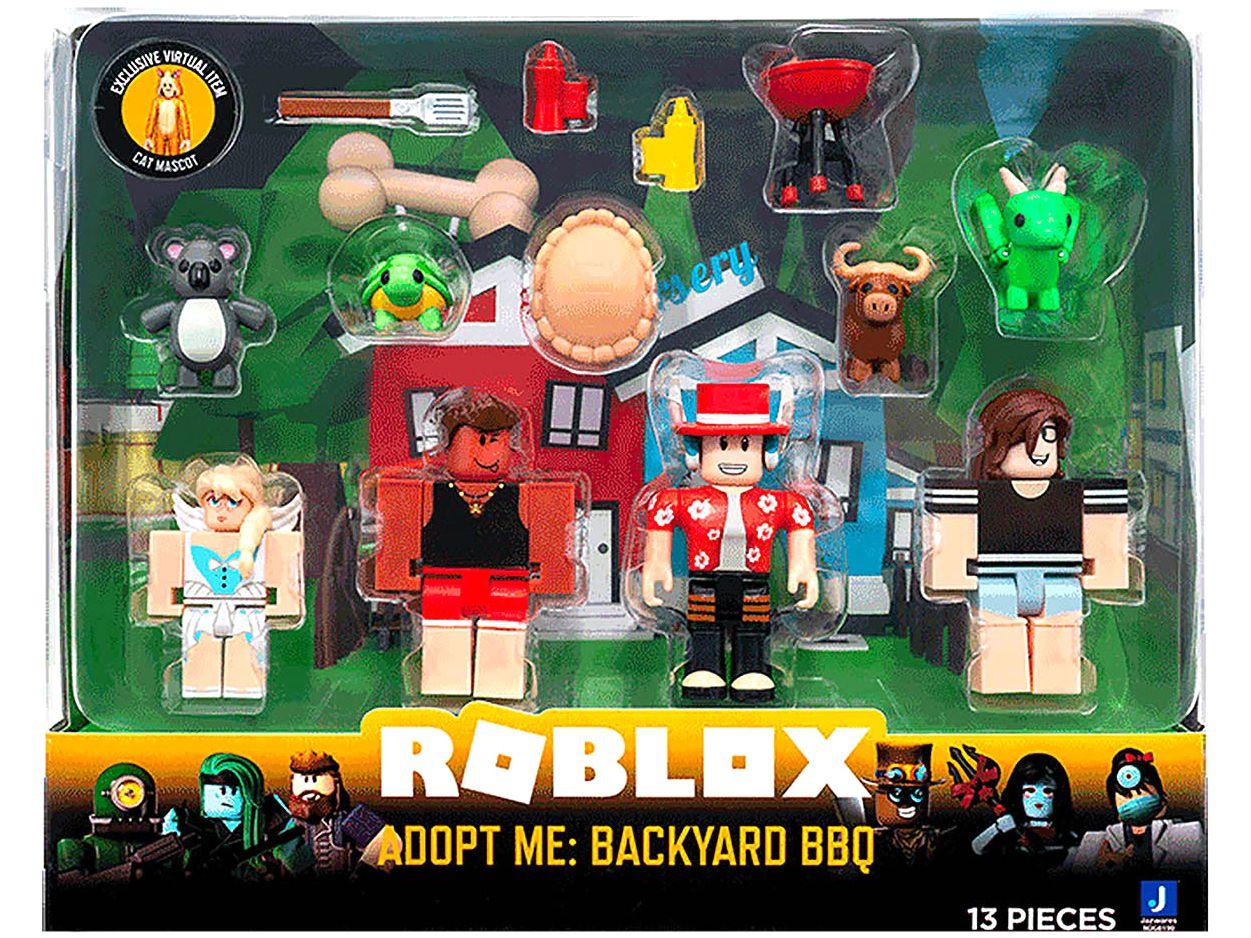 Roblox Pack 4 Bonecos Adopt Me Backyard BBQ + Código Virtual - Jazwares -  Bonecos - Magazine Luiza