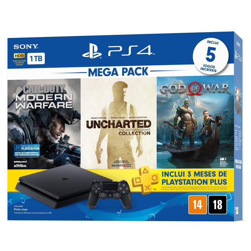 Playstation 4 1TB Mega Pack 7 Sony Consoles PS4 Magazine Luiza