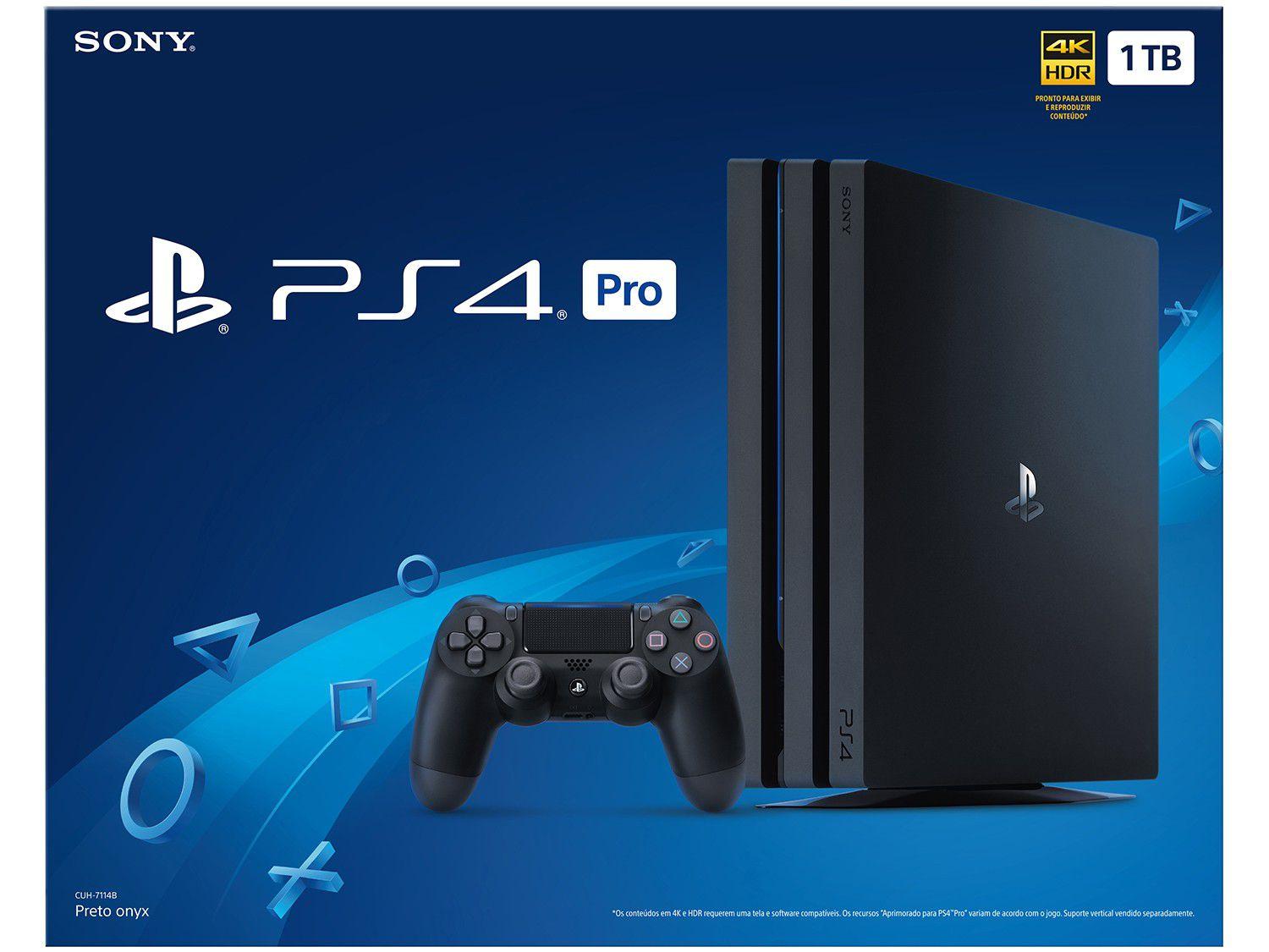 Playstation 4 Pro 1TB 1 Controle Sony - Headset - Consoles PS4 - Magazine  Luiza
