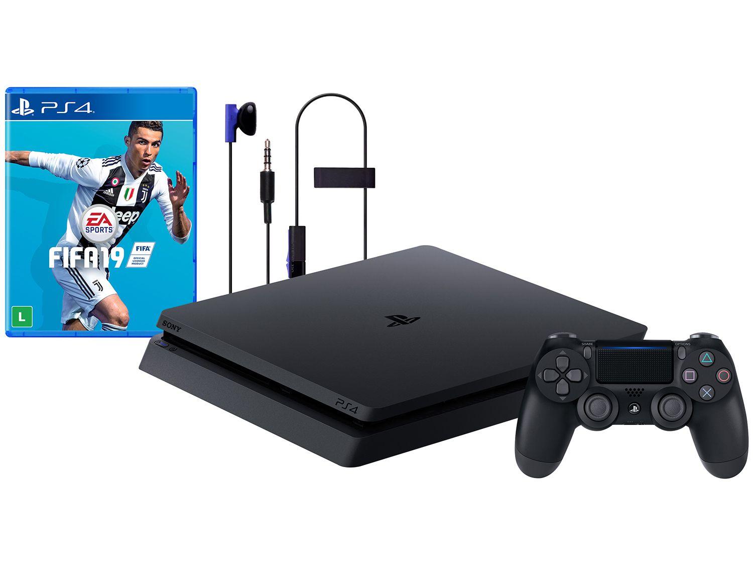 Playstation 4 Slim 1TB Sony 1 Controle - com 1 Jogo - PS4 ...