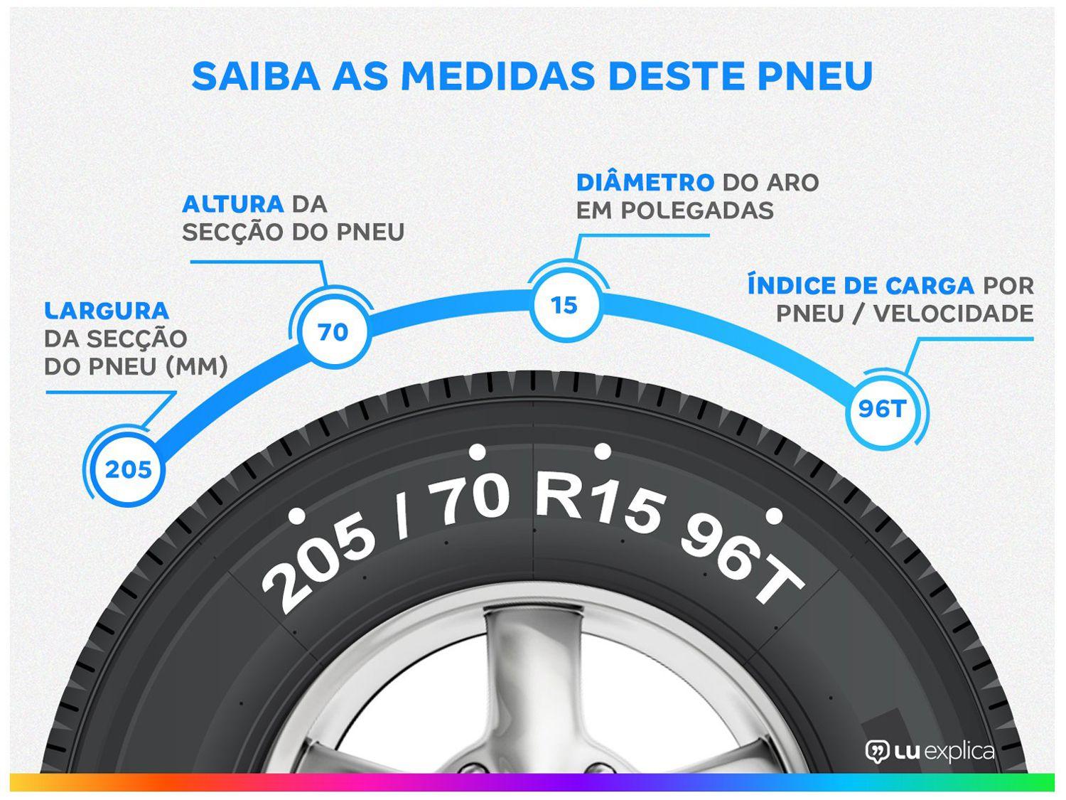 Pneu Aro 15” 205/70R15 Continental 96T