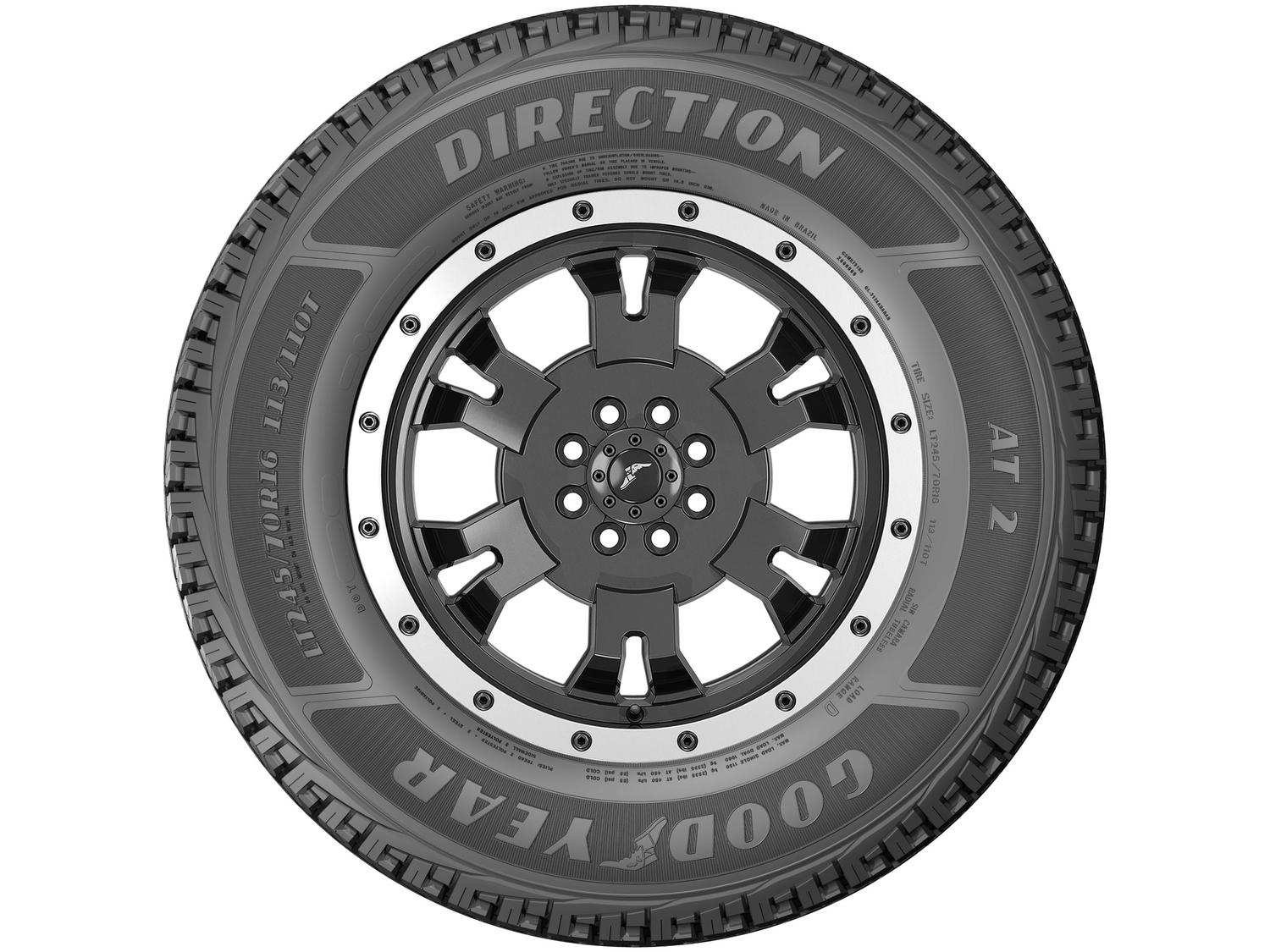Pneu Aro 16” 245/70R16 Goodyear 113/110T Direction 2 AT