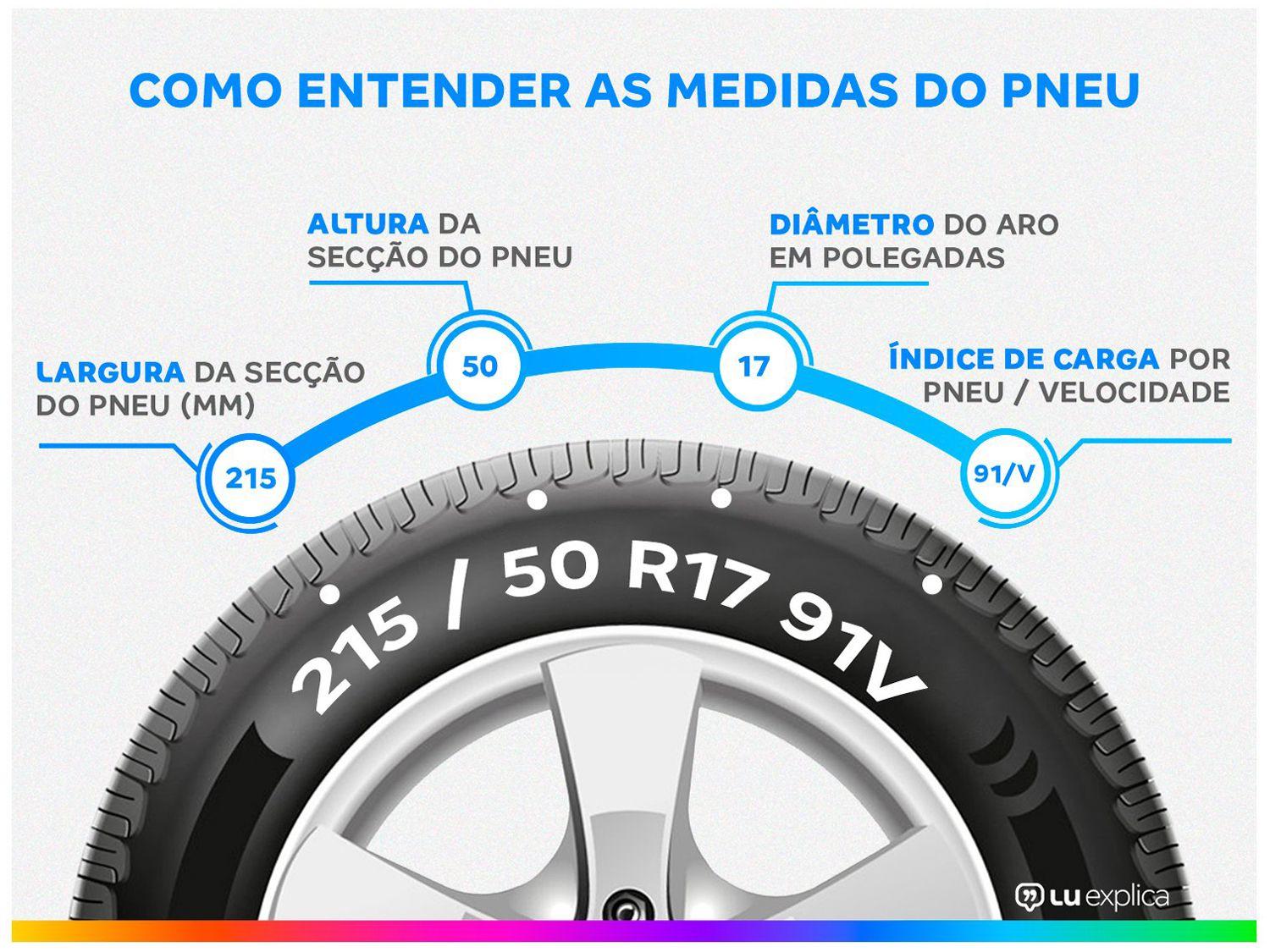 Pneu Aro 17” 215/50R17 Pirelli 91V Powergy